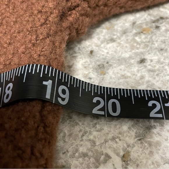 Aritzia Sunday Best Lottie Sweater Brown Wool Blend Crochet Squares Women’s 2XS - Picture 11 of 14